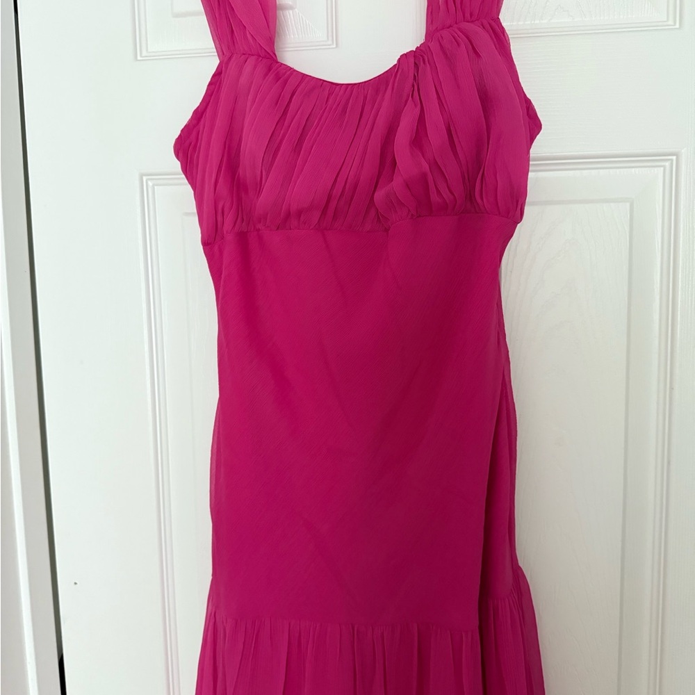 Vibrant Pink Sleeveless Dress